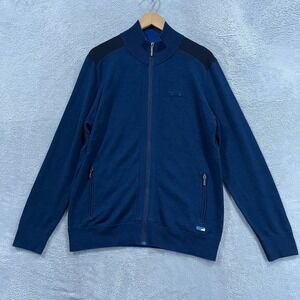 Alaska Airlines Luly Yang Full Zip Jacket Mens Medium Long Sleeve Wool